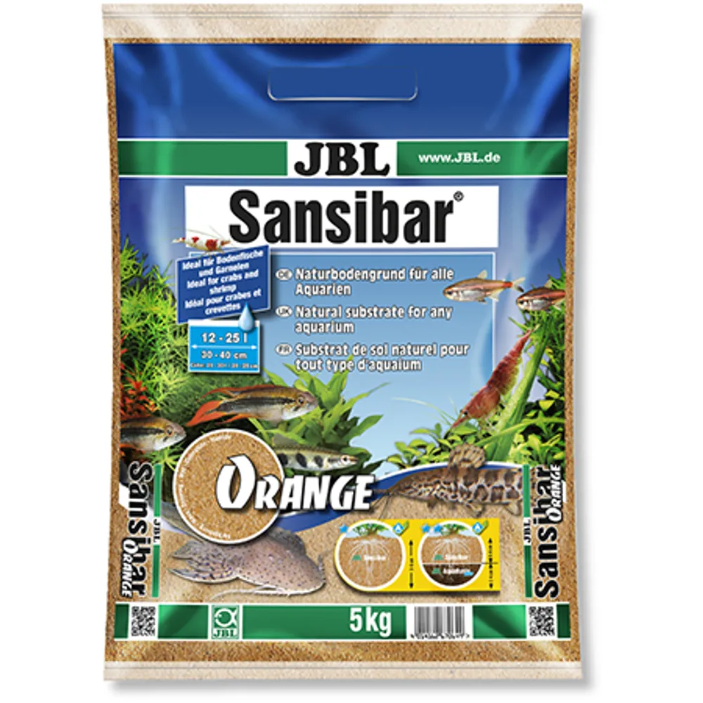 Jbl Sansibar Orange 5 kg Akvariegrus